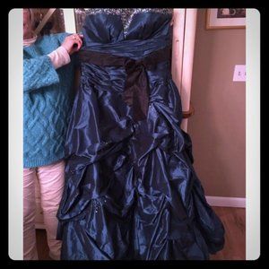 Teal Prom Ball Gown